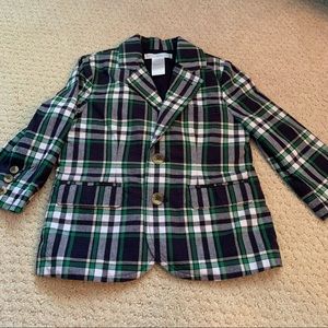 Janie and Jack plaid blazer